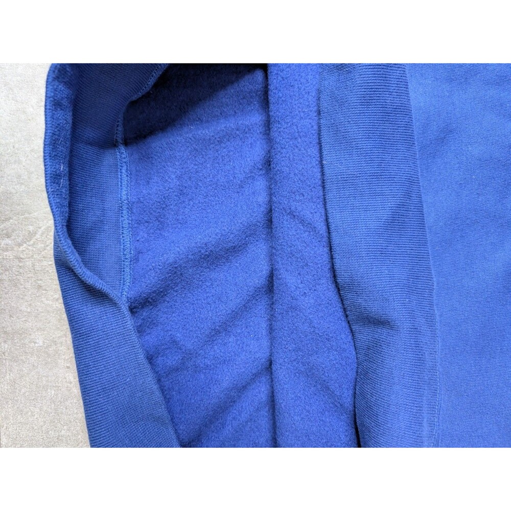 Vintage Starter Embroidered New England Patriots Blue Sweatshirt Medium - Picture 10 of 12